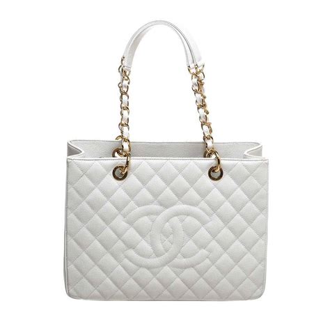 White Chanel tote bag